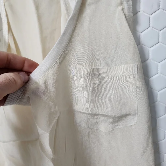 Club Monaco Cream Racerback Tank Top - Picture 3 of 6